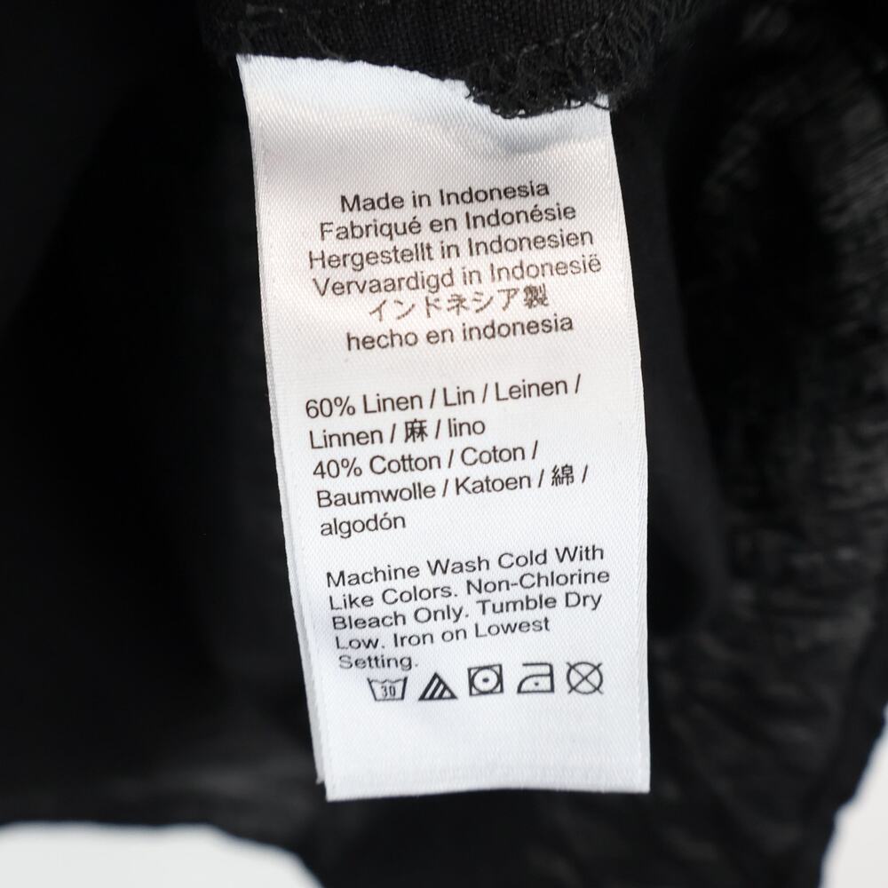 J.Crew Relaxed Fit Beach Shirt Linen Cotton Blend Black Size Medium NWT - Picture 8 of 8